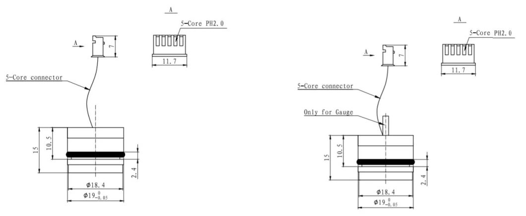 Microsensor MPM3801 0.25%FS Digital I2C Pressure Sensor for Gas Liquid Pressure Measurement